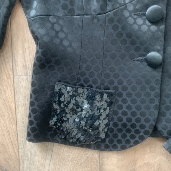 Nanette Lepore black satin jacket - Picture 5 of 5